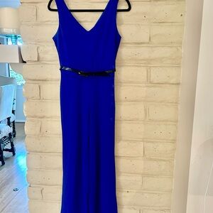 Chic Royal Blue Sleeveless Jumpsuit